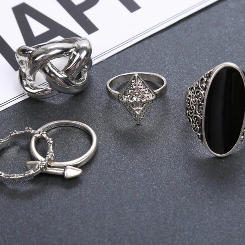 🌺4/$25🌺. New Boho 5pc. Ring Set - Picture 2 of 2